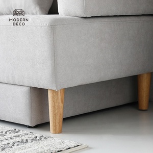 متعددة الوظائف فوتون L شكل ركن الاقسام أريكة سرير مع تخزين للتحويل أريكة إلى السرير OEM ODM 40ft الحاويات - Product Image 6