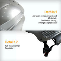 Casque portable pour adultes de marque réputée, coque ABS argentée brillante, pour sports nautiques, roller, scooter, skateboard, escalade