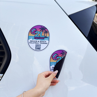 Autocollants magnétiques pour pare-chocs de voiture personnalisés, durables, imperméables, avec plusieurs designs de logo imprimés, aimants de voiture amovibles