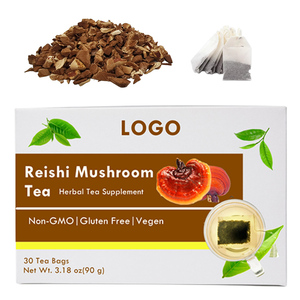 Sachets de thé Reishi aux champignons OEM sans caféine, rooibos rose et hibiscus biologique, marque privée - Product Image 3