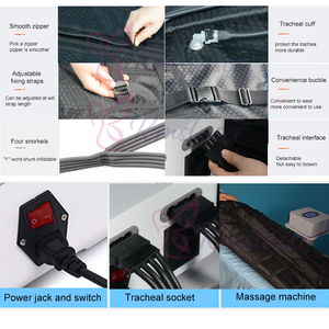 เครื่องนวดระบายน้ำเหลืองเครื่องนวดระบายน้ำเหลืองด้วยความดันสำหรับขาที่บ้าน - Product Image 6