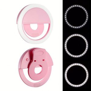 X926 Lampe annulaire LED portable intelligente rechargeable par USB pour accessoires mobiles, éclairage d'appoint pour la photographie sur téléphone portable - Product Image 3