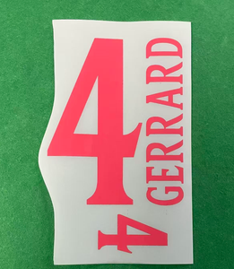 Livraison Gratuite – Nouveau Patch de Football Rétro 2000 OWEN Beckham GERRARD – Matériaux Flocage et Impression Thermocollante pour Maillot de Domicile - Product Image 2