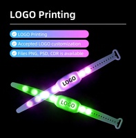 Bracelet LED NFC personnalisé avec logo - Vente en gros - Bracelet RFID programmable avec éclairage RGBW pour événements, concerts et contrôle d'accès