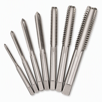 Tap Mesin Ulir Kiri TiN Coated HSS SAE 1/4-2 Inch Straight Flute HRC62 Tap Ulir Kiri untuk CNC Baja Stainless
