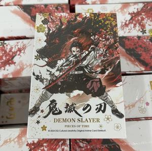 Commercio all'ingrosso giapponese Anime carte da gioco ispessite <span class=keywords><strong>Tr</strong></span> 3d demone <span class=keywords><strong>Slayer</strong></span> Anime carte da collezione demone <span class=keywords><strong>slayer</strong></span> kadou box card - Product Image 1