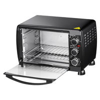 Meitong — mini four électrique 18l, 4/9 pouces, couleur noire, pour pizza, four à pizza