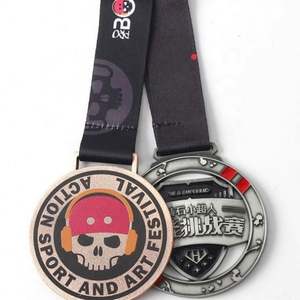Medalla Deportiva Personalizada de Metal para Carreras 5K, Técnica de Plateado y Serigrafía, Fabricante a Medida para Medallas de Karate y Taekwondo con Cintas - Product Image 4