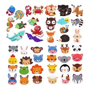 गर्म बिक्री 5D DIY रंग हार्स क्रिसमस राजकुमारी मछली उल्लू वर्णमाला कार्टून स्टिकर Emojis वयस्क पशु हीरा पेंटिंग स्टीकर - Product Image 1