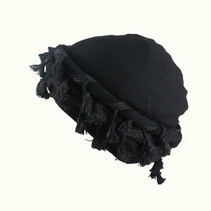 Turbante para hombre, trenzas de ondas de cúpula, gorro suave con forro de satén, turbante musulmán, gorro para el pelo, tocado transpirable - Product Image 2