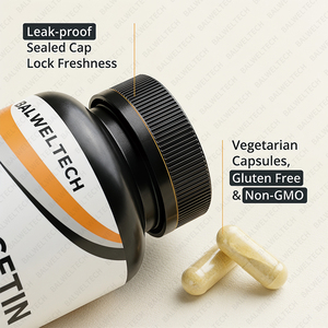 Capsules de Quercétine à Marque Blanche OEM 1000mg par Portion, Soutien Naturel Immunitaire et Cardiovasculaire, Complément Alimentaire - Product Image 6