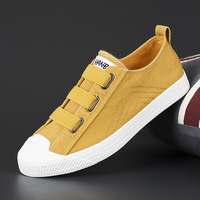 Chaussures de Skateboard en Toile Plates Respirantes Tendance pour Hommes, Bout Rond, Loisirs d'Été