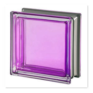 LL tipos de 80,0mm 190x190 transparente verde rosa nublado paralelo bloque de vidrio hueco para la decoración de la pared de partición de construcción - Product Image 4