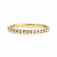 Bracelet élégant en laiton plaqué or avec fermoir boîte et zircon, bijoux de luxe Gemnel Rainbow pour femmes