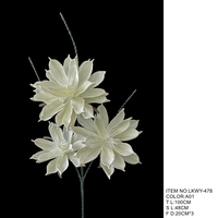 Fleurs artificielles réalistes en mousse EVA, grande taille, design lotus, pour décorations de Noël et du Nouvel An chinois, maison et mariage