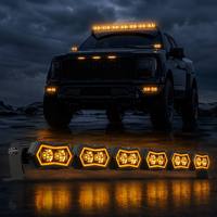 Barre lumineuse LED RGB sans vis brevetée PCS O03, étanche IP69K, RGBIC, pour conduite tout-terrain, camion, SUV, 4x4
