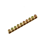 Bornier à vis en laiton-Connecteur de fil en laiton résistant à la corrosion pour PCB/boîte de distribution
