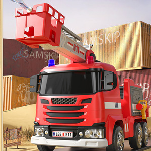 Camion grue de construction électrique pour enfants avec télécommande pour jeux en plein air - Product Image 2