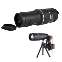 Télescope monoculaire portable haute puissance 16X52 avec trépied, télescope monoculaire en plastique pour l'extérieur, prix de gros