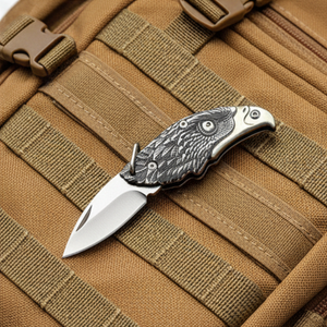 Couteau Eagle, lame D2, couteau de poche, acier inoxydable, manche sculpté, nouvelle collection, couteau de camping en plein air, personnalisé - Product Image 4