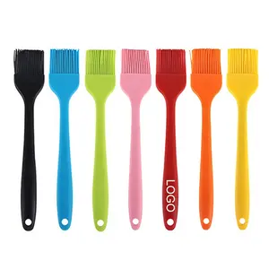 Gloway Oem Multicolor Heat Resistant BBQ Grill Baking Brush Silicone Basting Pastry Brush For Cooking Spread Oil Butter Marinade