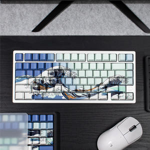 Diverses versions Ukiyo-e rouge/blanc/noir bleu Keycap PBT Cherry Profile Side Transparent pour clavier mécanique GH60/<span class=keywords><strong>GK61</strong></span>/68 - Product Image 3