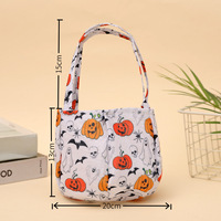 Sac à bonbons Halloween 3D en forme de citrouille pour enfants, sac à main pour friandises, cadeau pour enfants, accessoire de fête pour la fête des démons