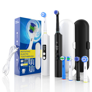 Cepillo de Dientes Eléctrico Rotatorio Inteligente Personalizado con Carga Tipo C, Resistente al Agua IPX7, Batería Recargable, Carcasa de Plástico - Product Image 1