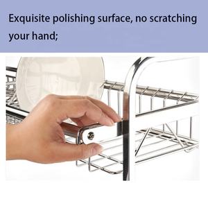 Kitchen 3 Tier Stainless Steel <strong>Wall</strong> Mounted Dish <strong>Drying</strong> <strong>Rack</strong> Plate Holder Dish Drainer <strong>Rack</strong> - Product Image 6