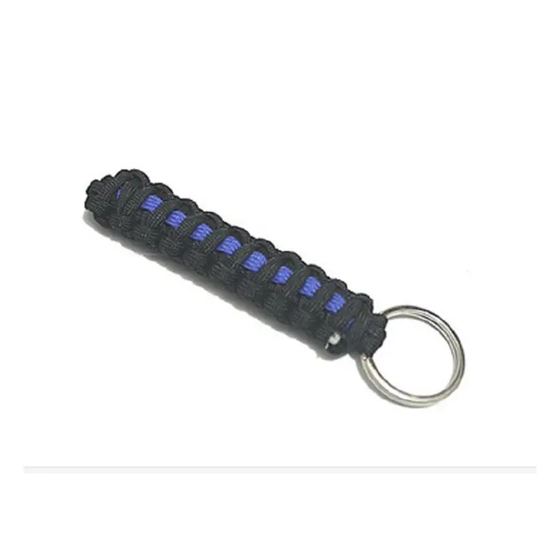 Outdoor Multi Colors Custom Paracord Keyring Survival Tactical Woven Key Chain 550 Paracord Keychain