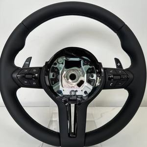 Volante de cuero para M3 M5 M6 E90 <span class=keywords><strong>BMW</strong></span> F01 F02 F06 F07 F10 F11 F12 F13 F14 F15 F16 X1 X2 X3 X4 X5 M2 M4 M5 M6 M8 - Product Image 4