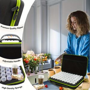 Awlison GTOG-020 1680D+EVA Bouteille <span class=keywords><strong>de</strong></span> stockage <span class=keywords><strong>de</strong></span> graines portable à 48 compartiments et <span class=keywords><strong>sac</strong></span> <span class=keywords><strong>de</strong></span> stockage <span class=keywords><strong>de</strong></span> céréales pour fournitures <span class=keywords><strong>de</strong></span> jardin - Product Image 6