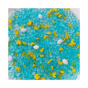 <span class=keywords><strong>Poussin</strong></span> <span class=keywords><strong>jaune</strong></span> mignon avec perles Fishbowl tranches d'argile polymère arrose d'animaux pour bricolage artisanat accessoires de décoration - Product Image 3