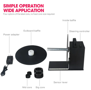 Hiệu quả cao đường kính lớn tua nhiệt giấy cuộn máy tự động nhãn Rewinder bảng đầu tua máy - Product Image 5