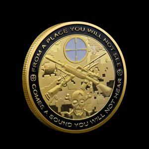 US <span class=keywords><strong>Sniper</strong></span> Challenge Gold Coin Vous pouvez courir mais vous ne mourrez que fatigué pour les cadeaux - Product Image 1
