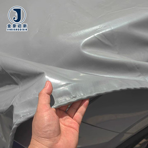 Rotolo di Telone in PVC 630 Gsm Blu/Grigio/Arancione, Telone per Camion, Telone Rivestito in PVC - Product Image 4