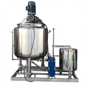 Équipement de mélange automatique en acier inoxydable 1000L 2000L, mélangeur à double enveloppe avec pompe et agitateur, contrôle PLC, moteur de mélangeur - Product Image 2