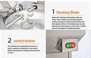 Hachoir Commercial Silencieux Numérique pour Viande et Aliments, Machine à Hacher avec Bol – Prix - Product Image 3