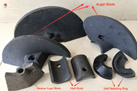 Manchon de verrouillage à vis de type divisé, demi-manchon en fonte pour anneau de serrage de lame de finisseur, pour arbre de vis de finisseur d'asphalte