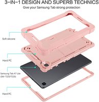 Coque de protection antichoc hybride en silicone mince et PC pour Samsung Galaxy Tab A7 Lite 8.7 pouces