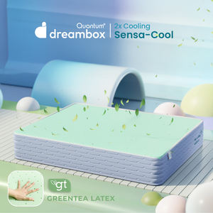 Matelas en latex naturel de luxe avec régulation de température et enveloppe en mousse - Product Image 1