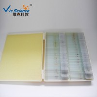 Medical Prepared Animals Slides FRT2005 Animals Tissue Biological Specimen Set Teaching Slide 100 Pieces