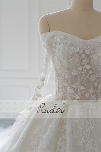 Ruolai ชุดราตรี ZW00265สำหรับเจ้าสาว, ชุดแต่งงานแขนยาวเจ้าหญิงนางฟ้าแสนสวยสำหรับเด็กผู้หญิง - Product Image 4