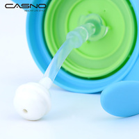 Bouteille d'eau pour bébé en plastique sans BPA, design personnalisé, avec paille, style minimaliste, capacité de 330 ml, pour la rentrée scolaire
