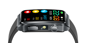 Reloj Inteligente Premium para la Salud, Monitor de Frecuencia Cardíaca, Oxígeno en Sangre y Presión Arterial, con Llamadas, Resistente al Agua IP68, Correa de Silicona para Hombre - Product Image 2