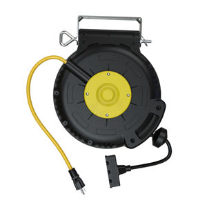 Enrollador de Cable Retráctil de Pared Linsheng con Certificación ETL, 40 Pies, 12 AWG, 3 Tomas, 15 A, SJTOW, Resistente al Aceite, de Alta Resistencia - Product Image 2