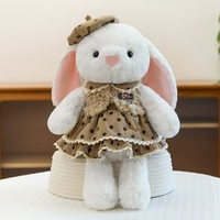Joli coton lapin en peluche poupées doux en peluche jouet écologique pour enfants couette cadeau de pâques PP vide