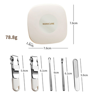 Mini kit de <span class=keywords><strong>manucure</strong></span> 5-en-1, outil de soin des ongles portable, coupe-ongles en acier inoxydable, emballage en boîte en carton, durable, facile à utiliser - Product Image 5