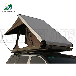 <span class=keywords><strong>Tente</strong></span> de toit triangulaire personnalisée en <span class=keywords><strong>2</strong></span> <span class=keywords><strong>minutes</strong></span>, facile à installer, <span class=keywords><strong>tente</strong></span> de voiture légère et étanche pour le camping et la randonnée - Product Image 3