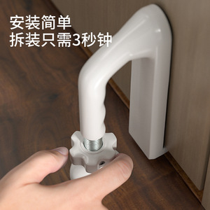 Butée de porte Tianlin réglable en alliage d'aluminium, à fixation au sol, style moderne et simple, pour la maison, les hôtels et les chambres de location - Product Image 5